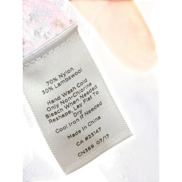 Talbots Womens Medium Holiday Wool Sweater With Santa & Tree Pattern - Picture 4 of 6